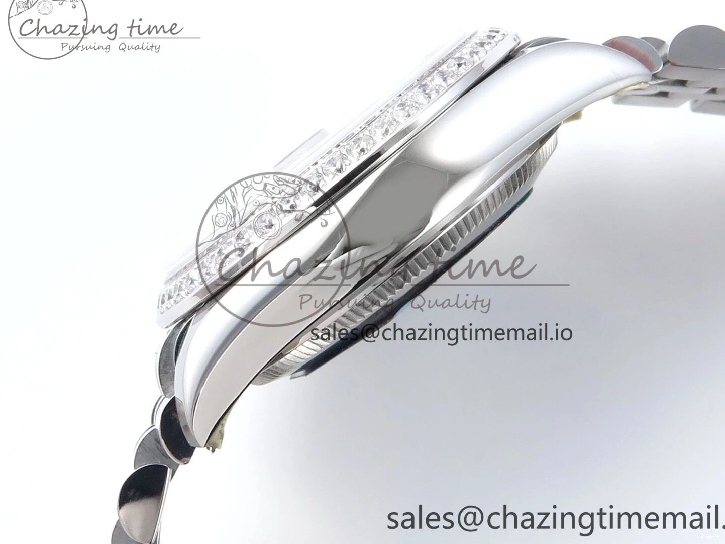 Diamonds Edition ARF Jubilee 278384RBR 904L ETA DateJust SS Bracelet on Stick Best 1:1 2688 Steel Green 31 Dial Bezel 0110